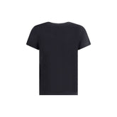 PINKO Black Cotton T-Shirt